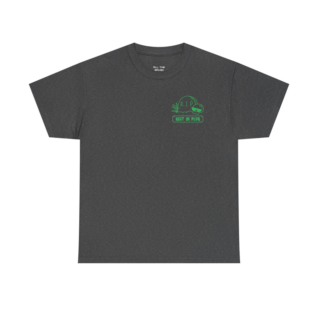 Rave 'Til the Grave T-Shirt: Skull in Sunglasses, Music Festival Top