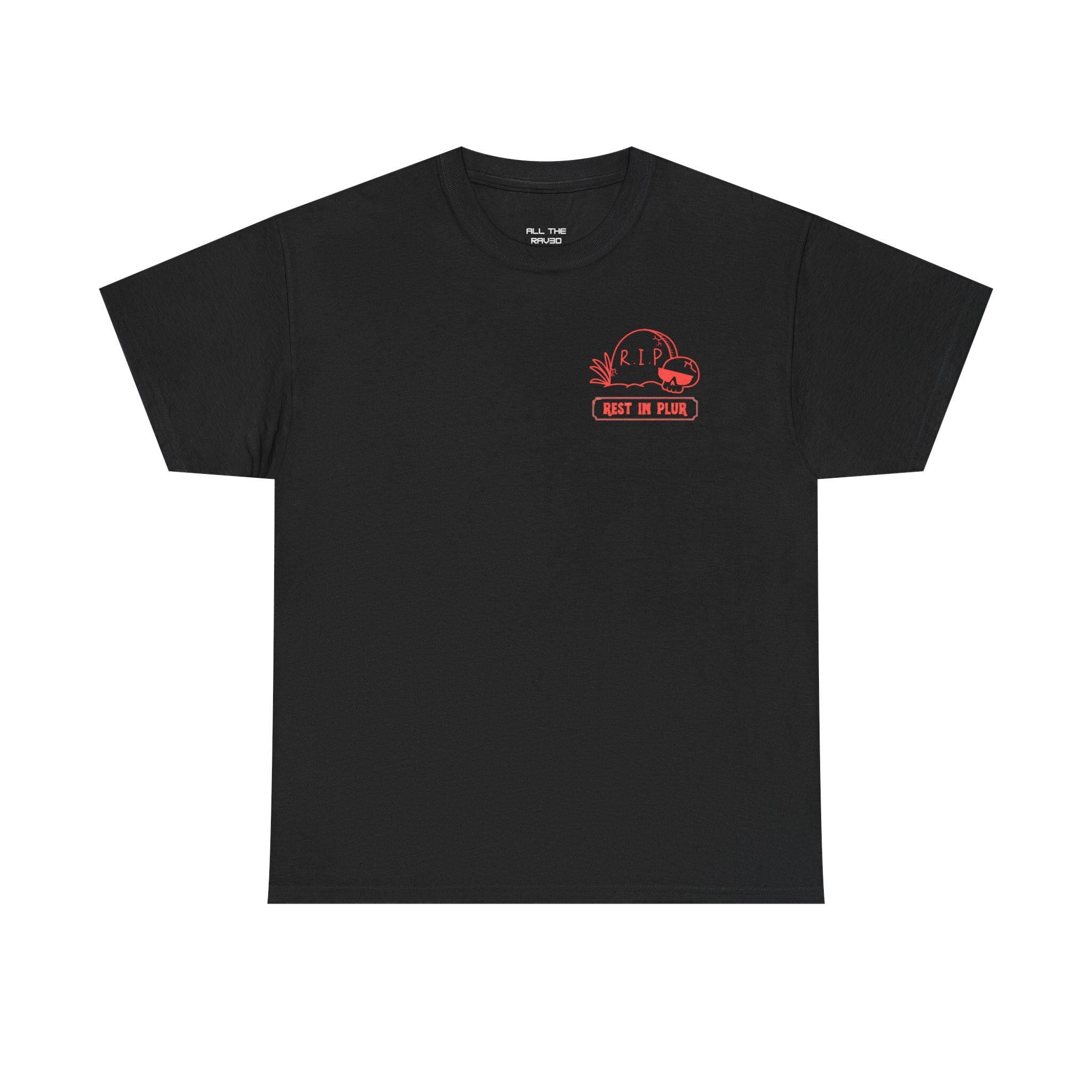 Rave 'Til the Grave T-Shirt: Skull in Sunglasses, Music Festival Top